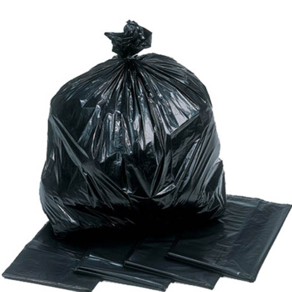40 Micron Black Refuse Bags 100's